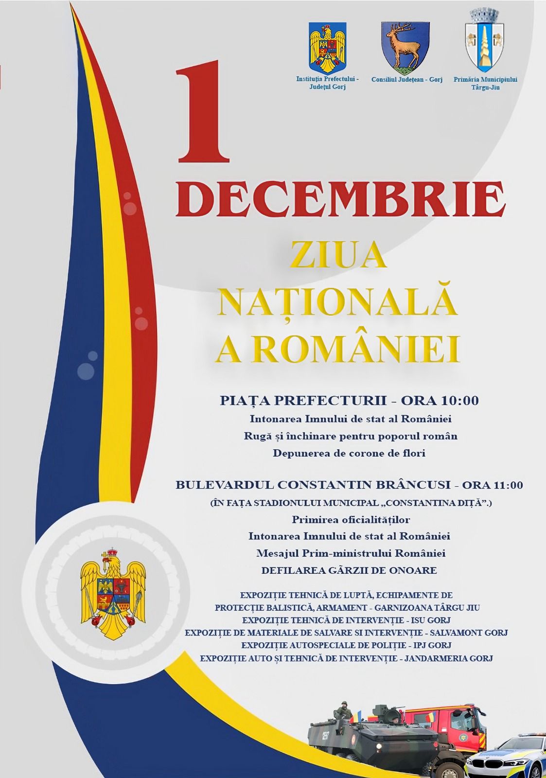 Târgujienii, invitați la Ziua Națională a României