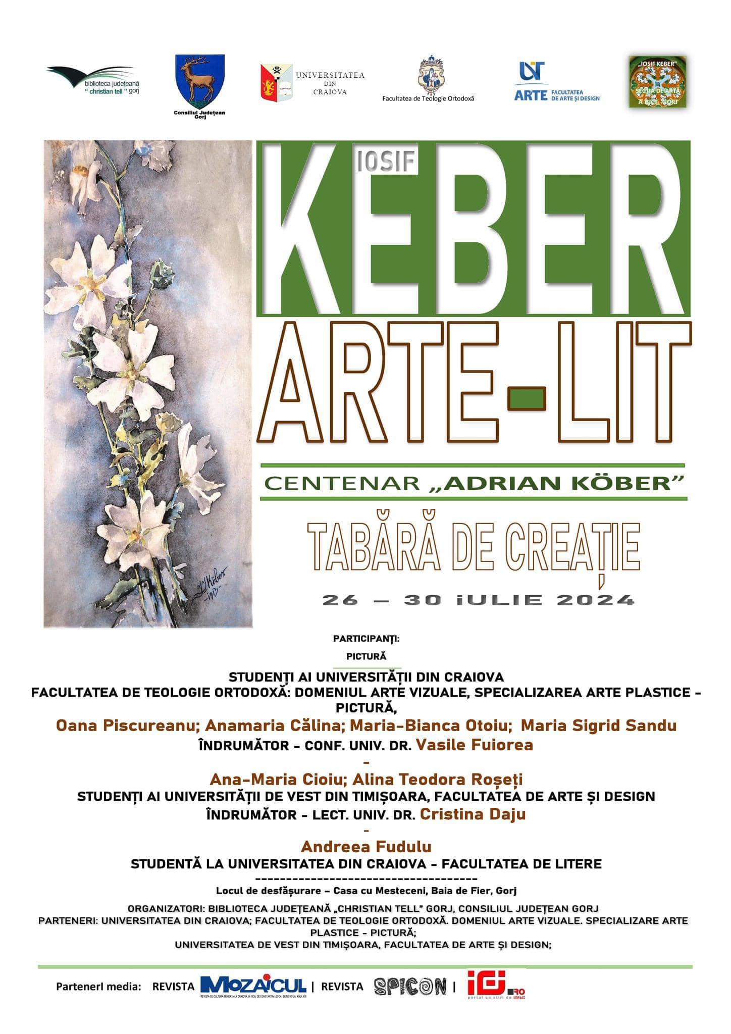 Tabăra de creație artistică „Iosif Keber – ARTE-LIT” 2024