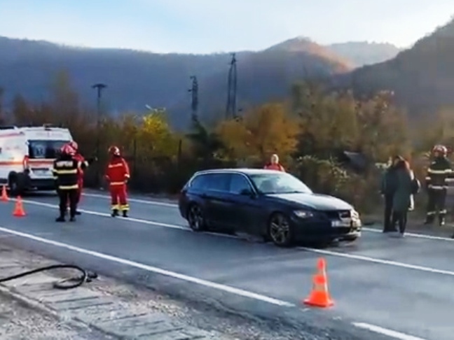 Accident la ieșire din Orșova