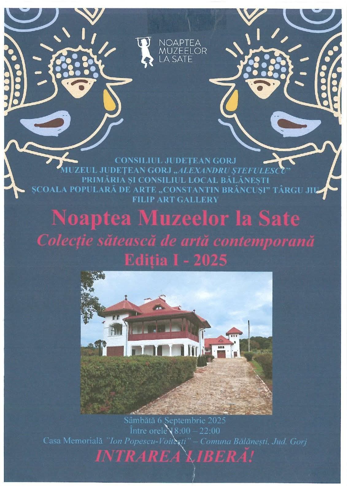 Muzeul din Bălănești, redat comunității la Noaptea Muzeelor la Sate