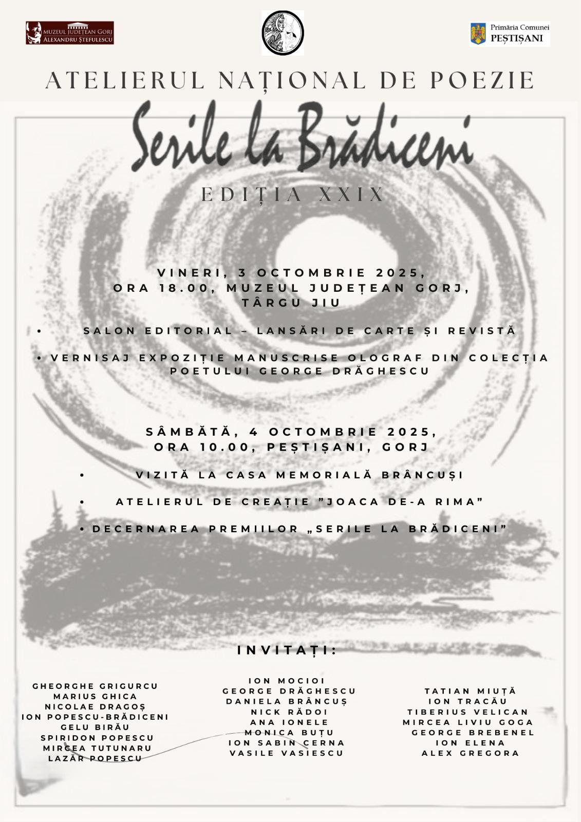 Tinere talente, alături de scriitori la Brădiceni”