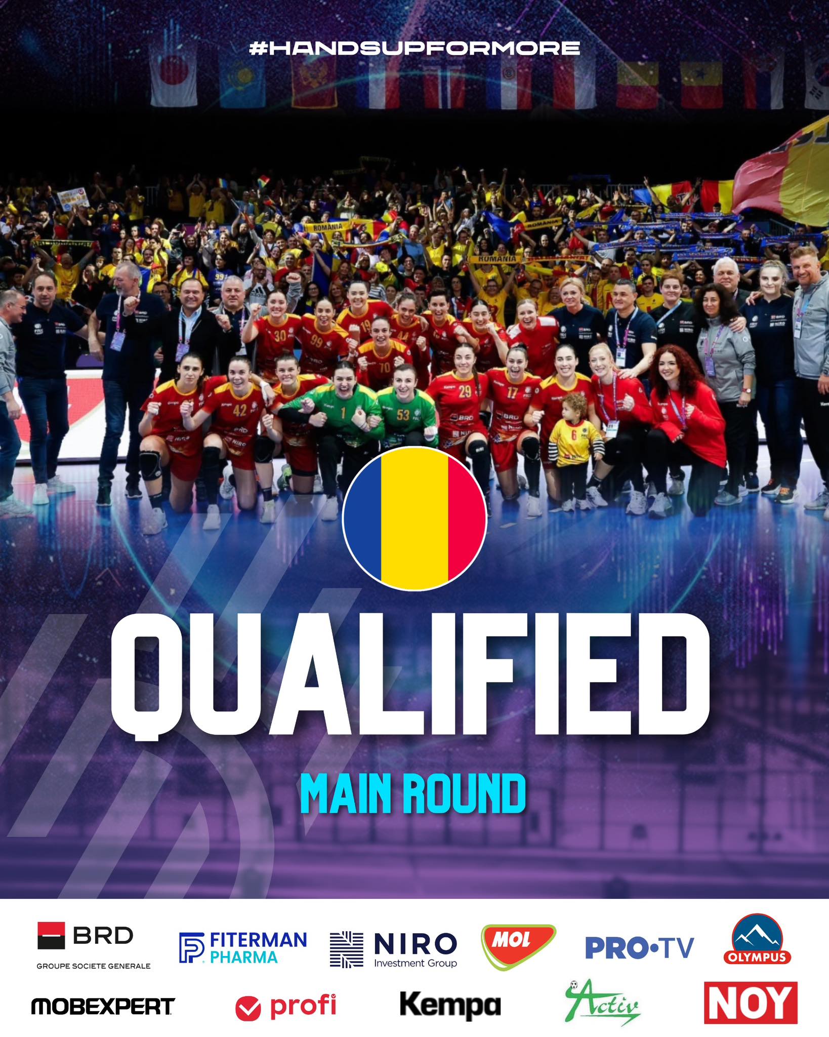 Handbalistele României, în grupele principale ale Campionatului Mondial