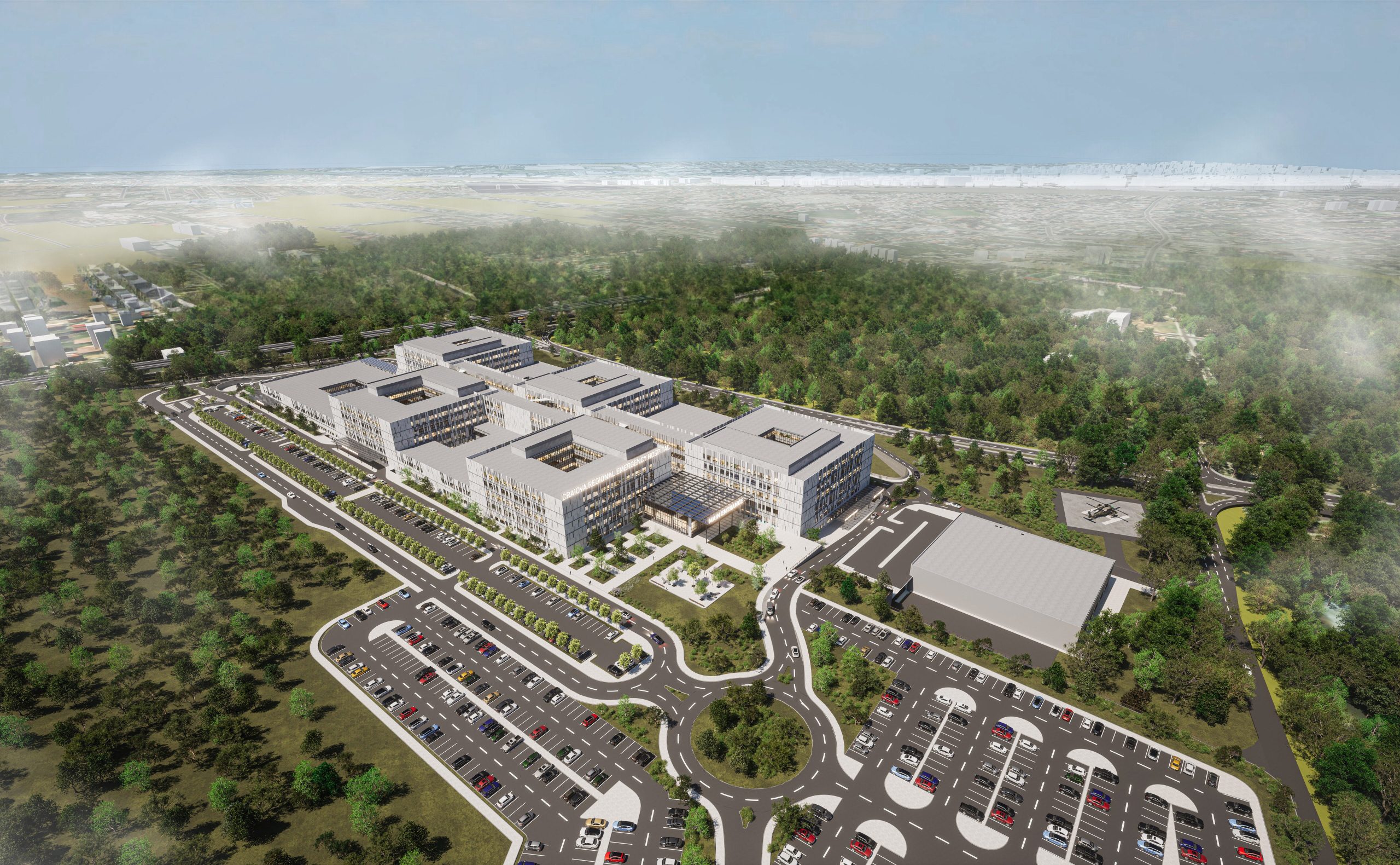 Spitalul Regional din Craiova, construit într-un ritm alert
