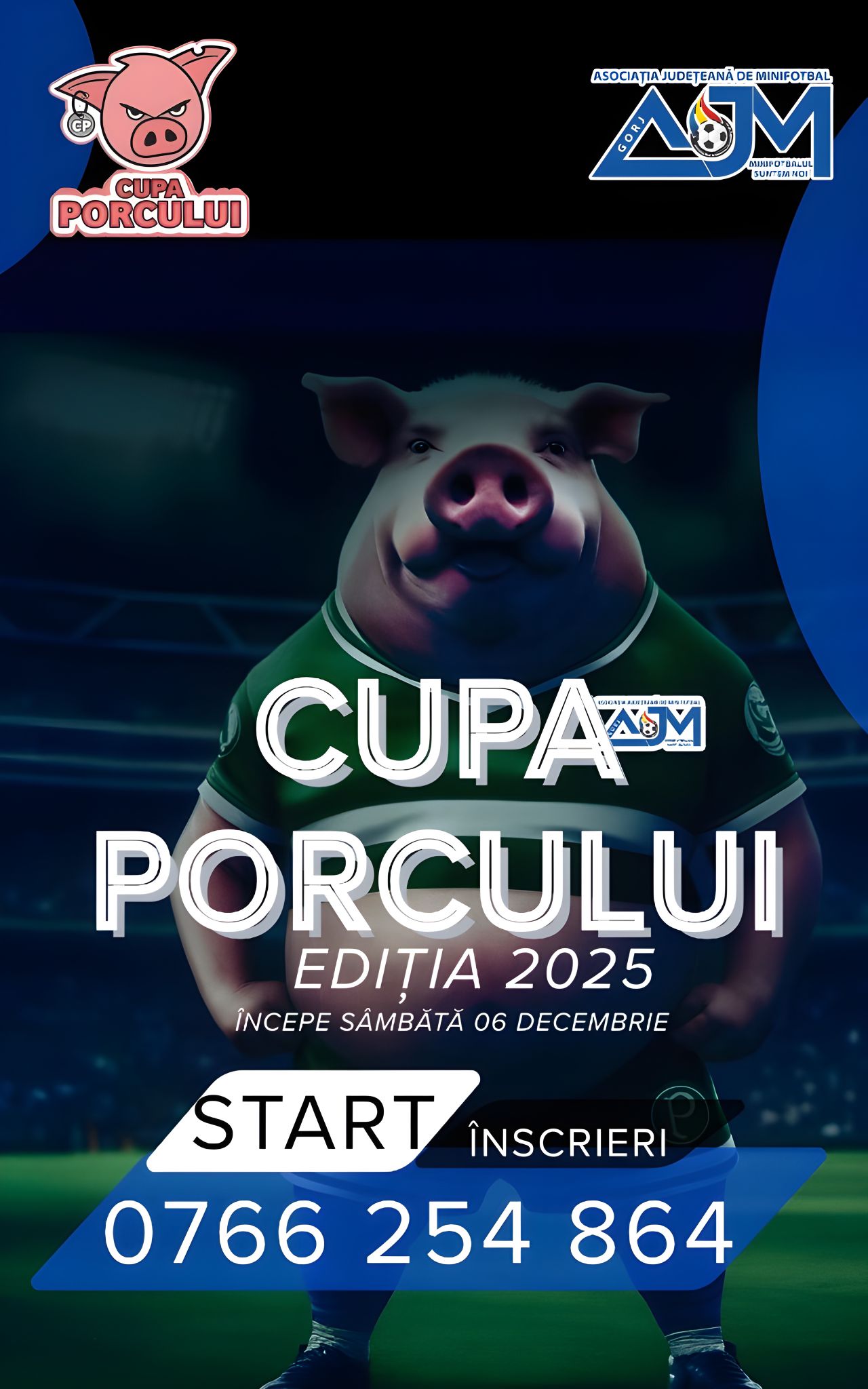 Minifotbal: Start înscrierilor pentru Cupa Porcului 2025