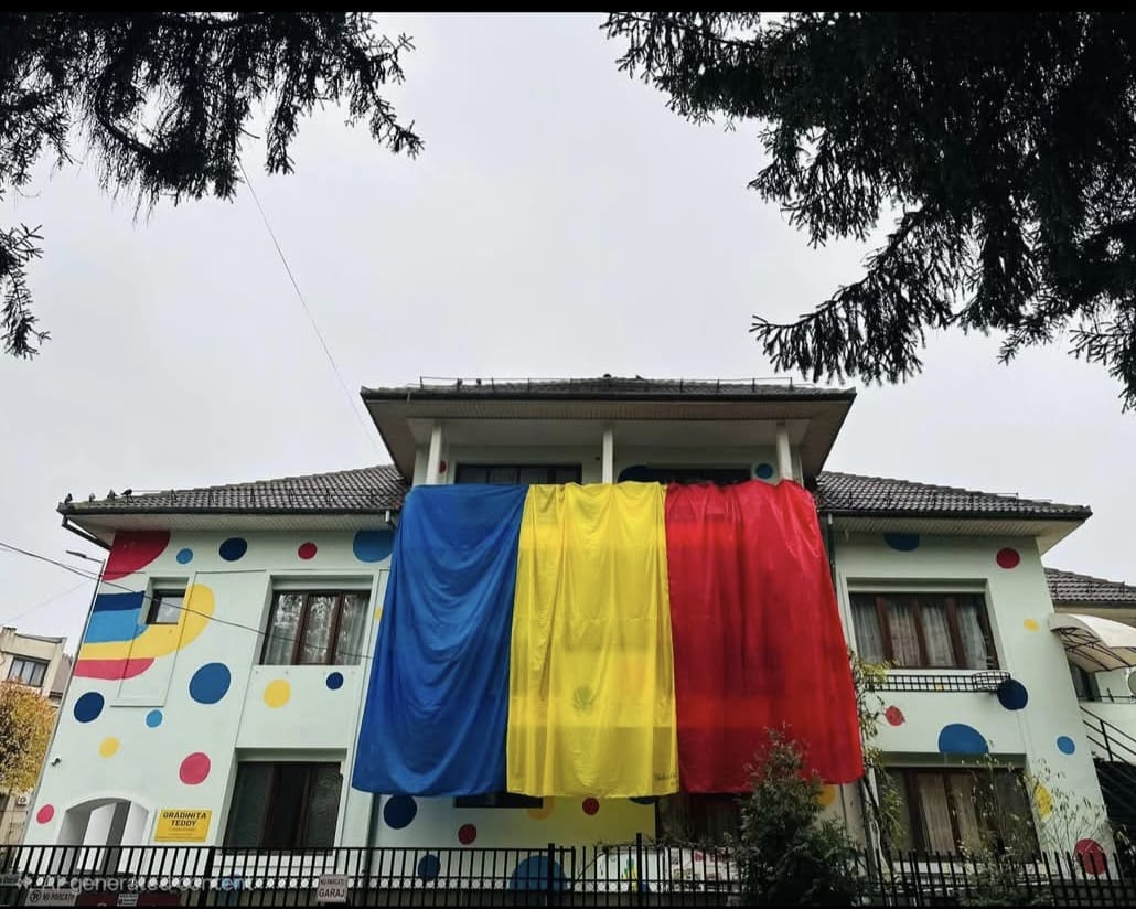 Cel mai mare tricolor la Grădinița “Teddy”