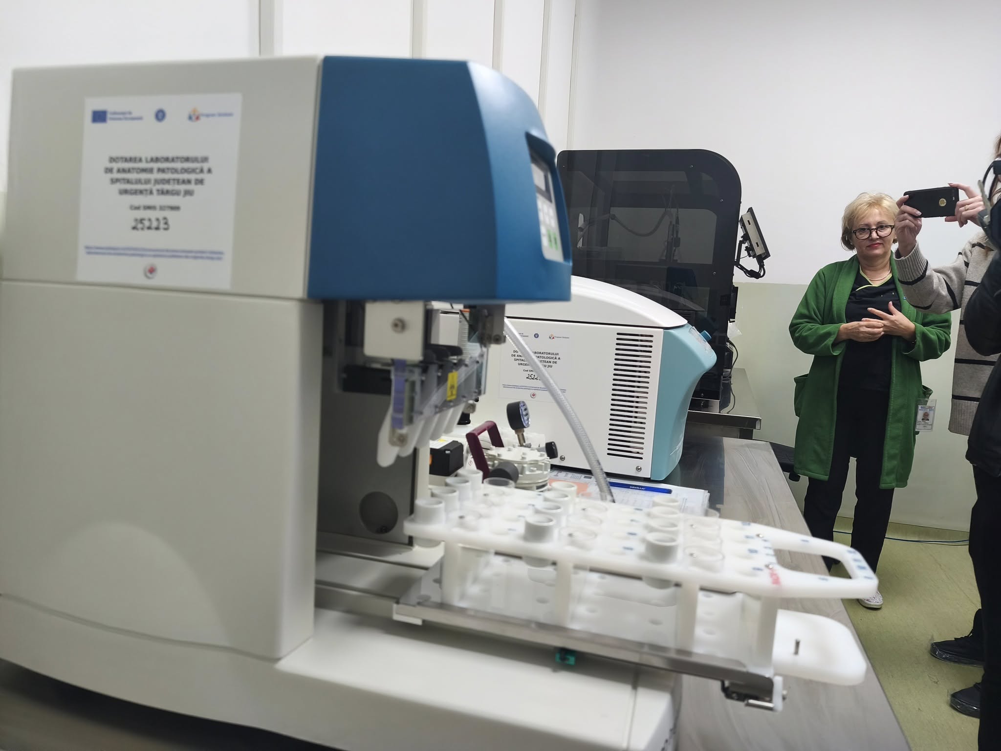 Laboratorul de Anatomie Patologică al SJU Târgu-Jiu, dotat cu echipamente pentru diagnosticul cancerului
