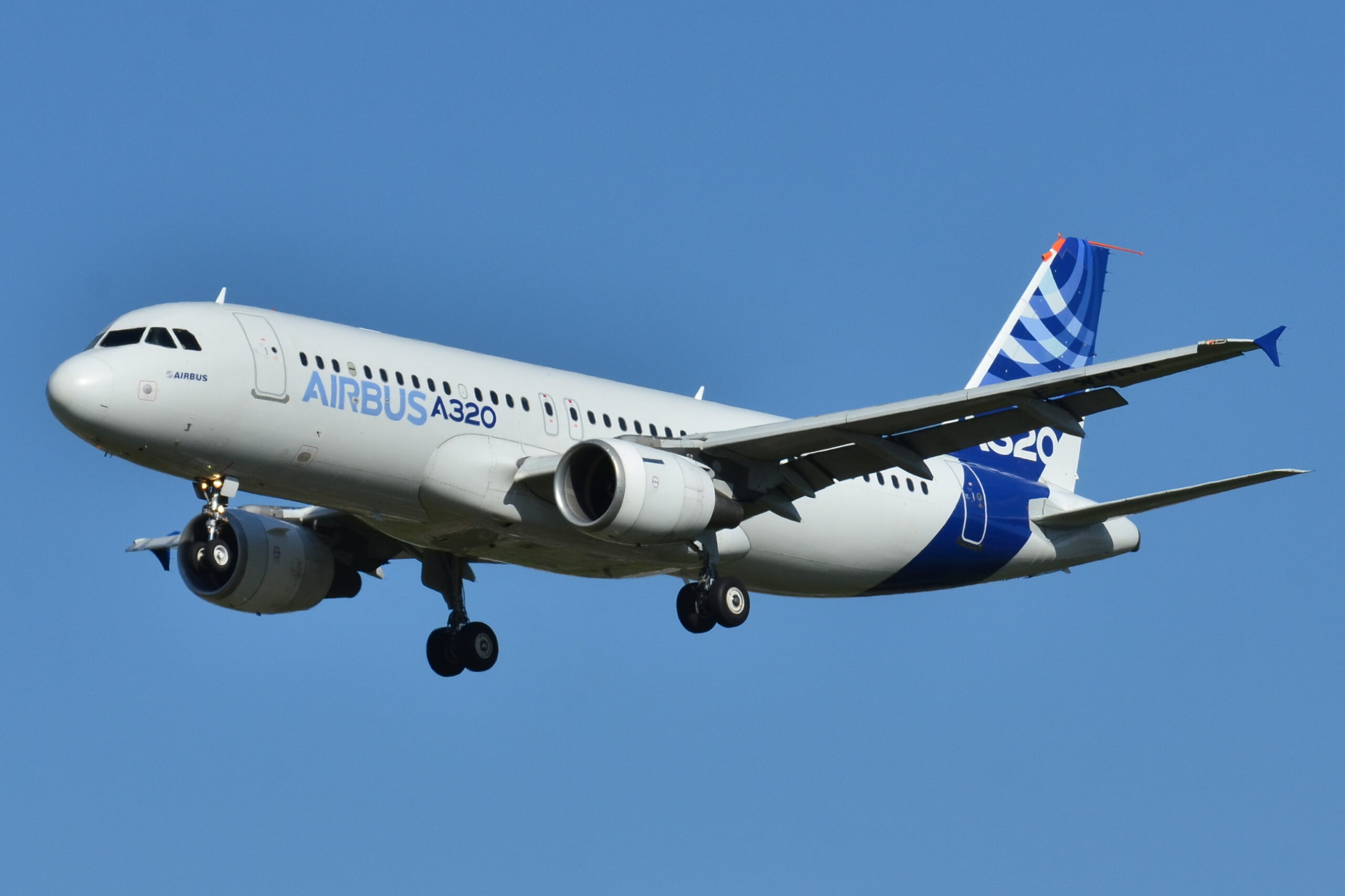 Airbus A320 200 Airbus Industries AIB House colors F WWBA MSN 001 10276181983 scaled
