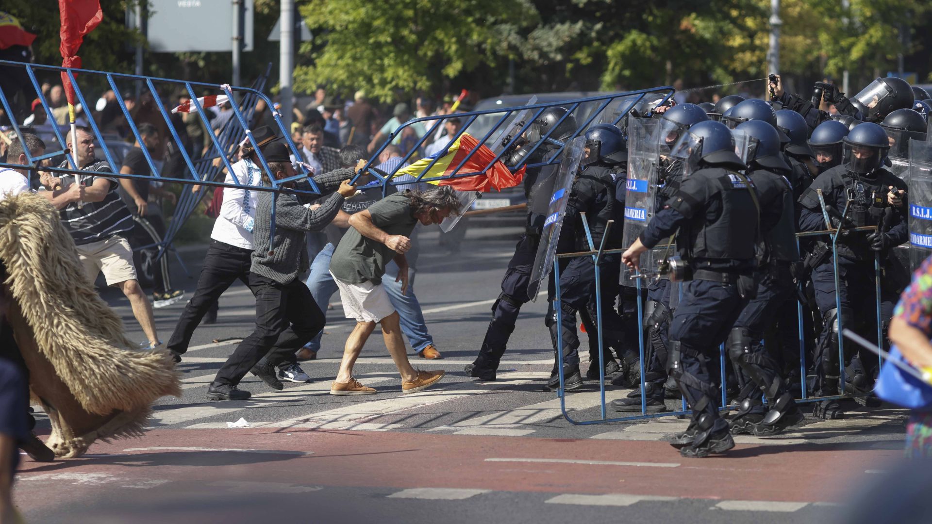 Vicepreședinte PSD Târgu Jiu: Acțiunile violente de la protestul fermierilor au fost organizate pentru a denatura mitingul protest fermieri piata victoriei instant protest 2 pv 110 inquam photos george calin 3